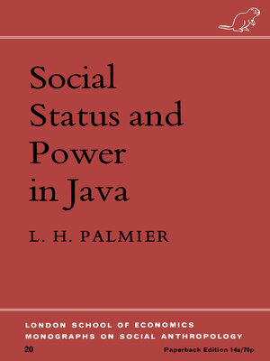 cover image of Social Status and Power in Java